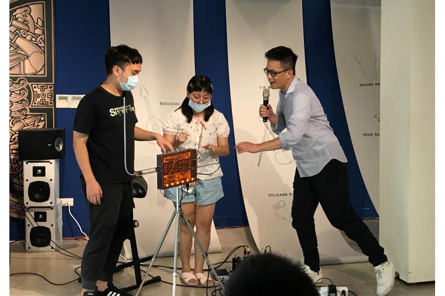 老師指導中